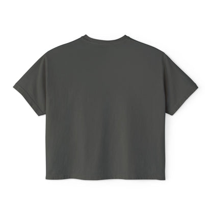 Women's Cropped Boxy Tee - Pray On It, Pray Over It, Pray Through It