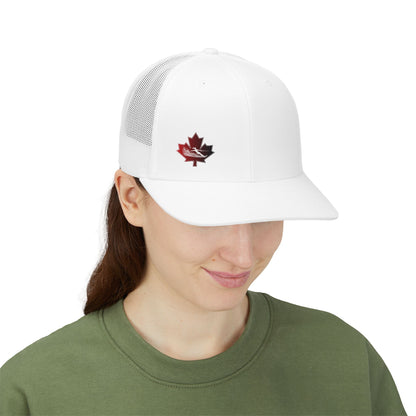 Female Waterskier Maple Leaf Snapback Trucker Cap