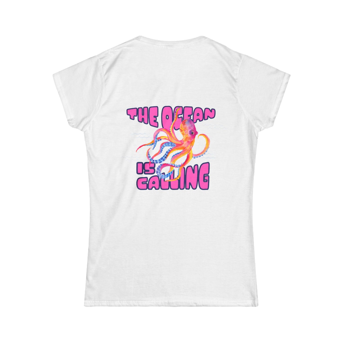 The Ocean Is Calling Women's Tee — Colorful Octopus T-Shirt