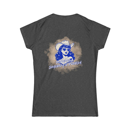 Women's Tee - "Definitely, Somebody's Problem" - Cowgirl Pinup Tee