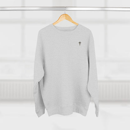 Christian Cross Crewneck Sweatshirt — Galations 5:22-23 Scripture