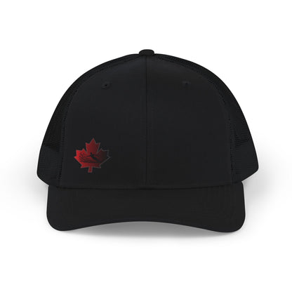 Male Waterskier Maple Leaf Snapback Trucker Cap