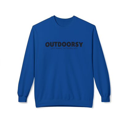 Outdoorsy (just kidding. i'm not) - Crewneck Sweatshirt