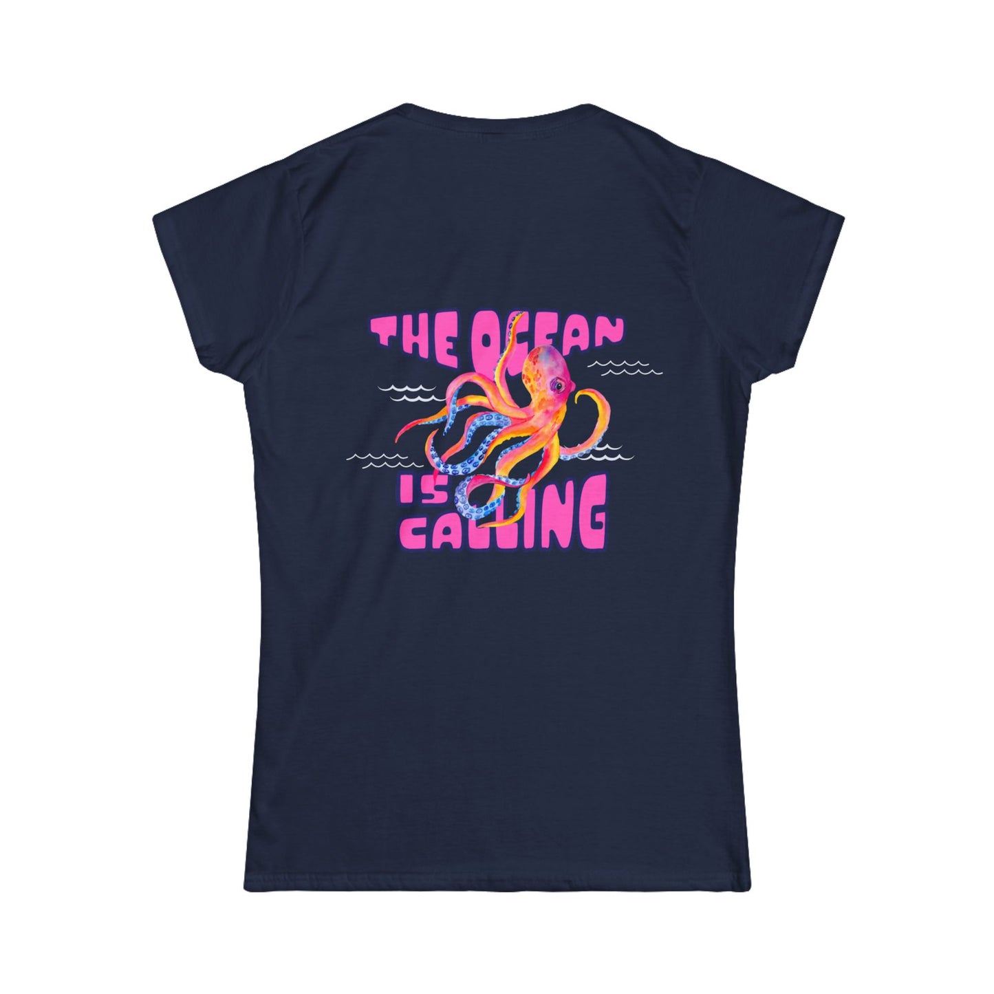 The Ocean Is Calling Women's Tee — Colorful Octopus T-Shirt
