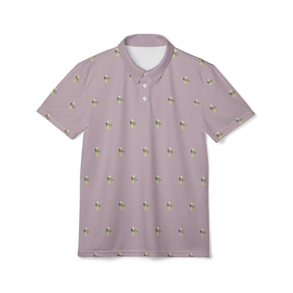 Double Doggo Pattern Golf Polo Shirt