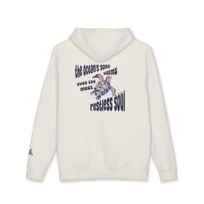 'The Ocean's Song Calms Even The Most Restless Soul' - Sea Turtle Graphic Hoodie