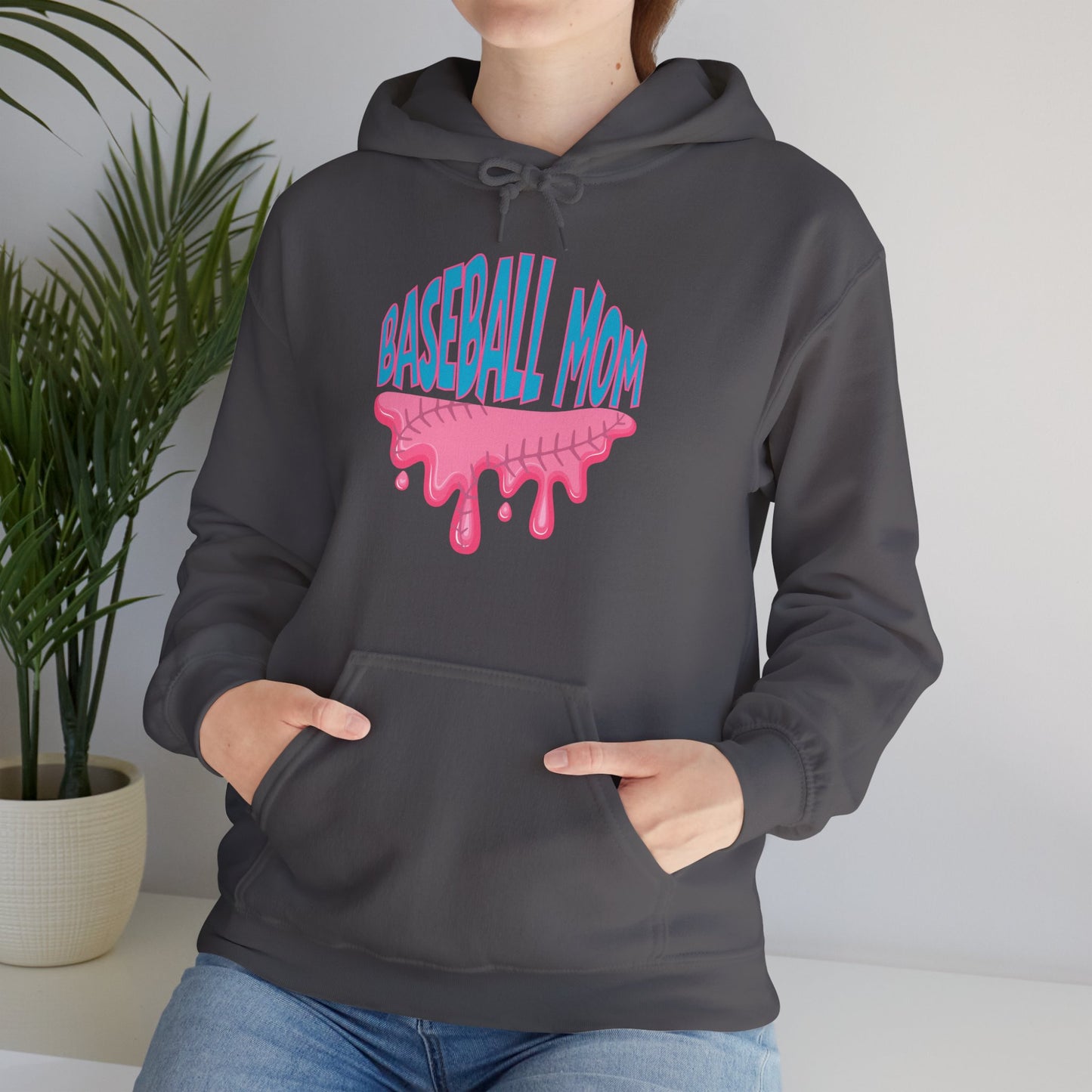 Baseball Mom Bubblegum Drip Hoodie