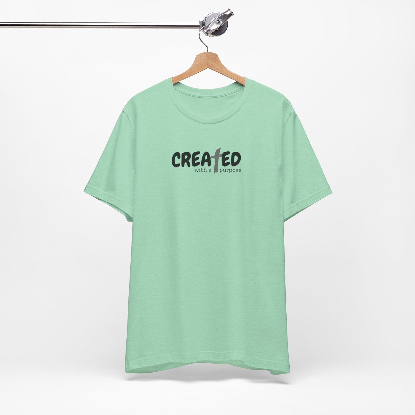 Created with a Purpose - Unisex Jersey Short Sleeve Tee