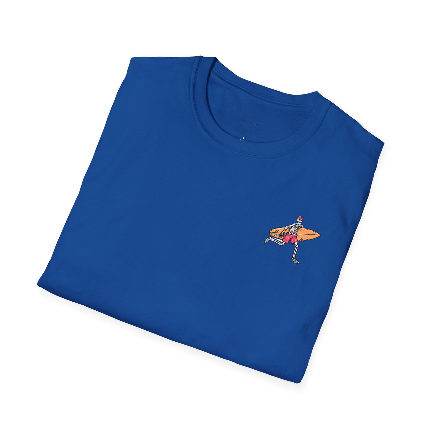 Skeleton Surfer, "Life's a Wave Catch It" Unisex T-Shirt