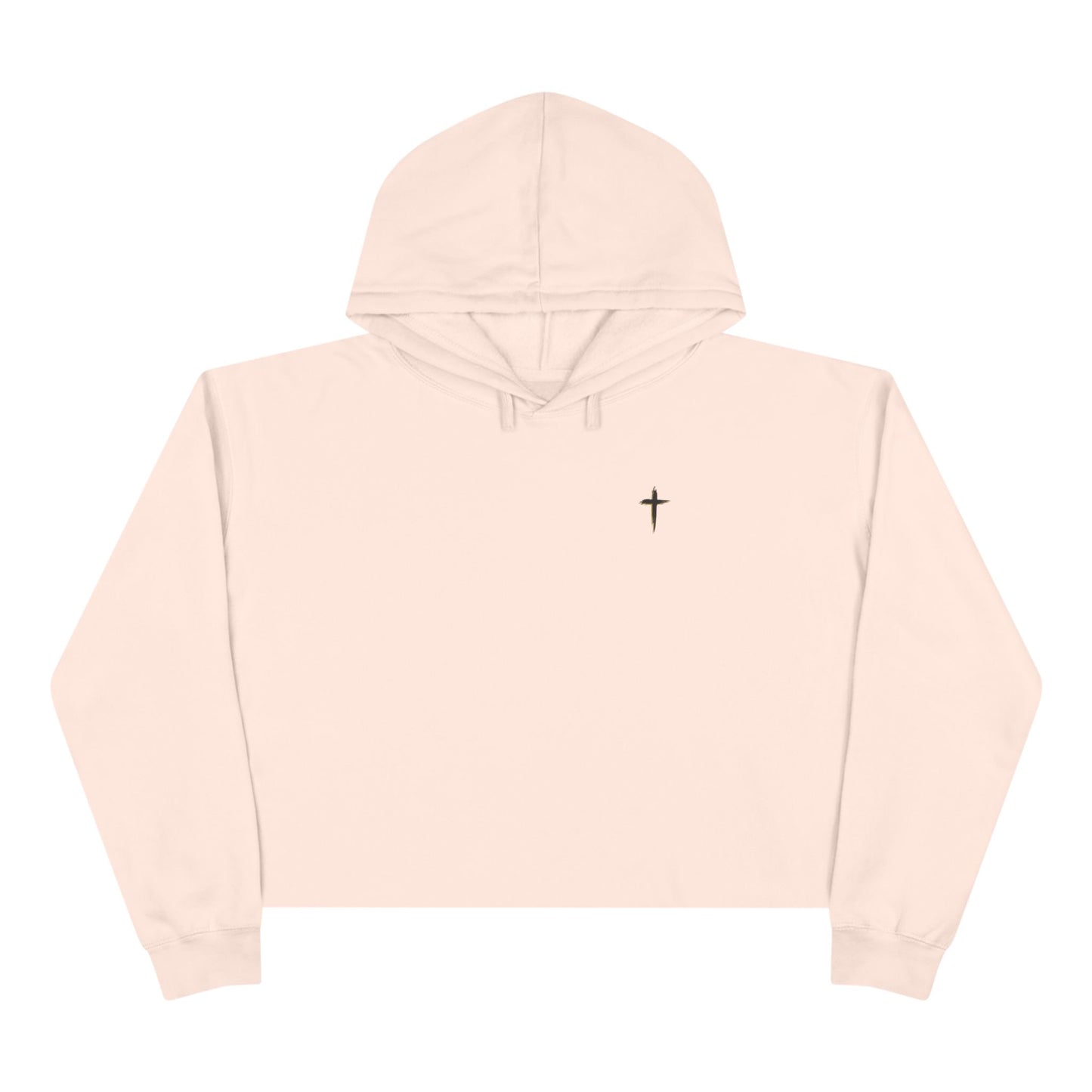 Crop Hoodie — 'Pray on it, Pray over it, Pray through it'