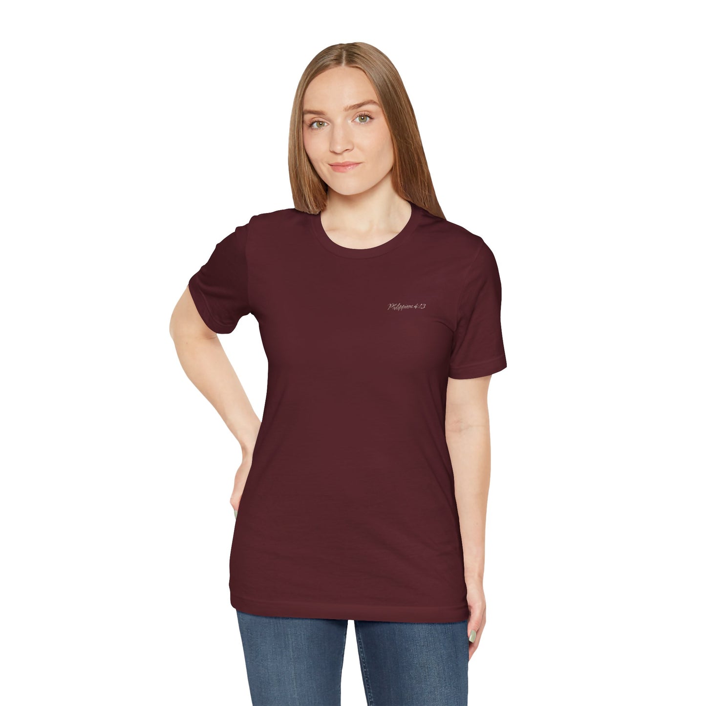 Philippians 4:13 Baseball Cross Unisex T-Shirt — "I Can Do All Things Through Christ"