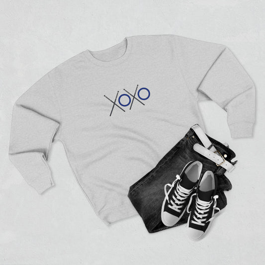XOXO Ringette Crewneck Sweatshirt | Ringette Sticks and Rings XOXO