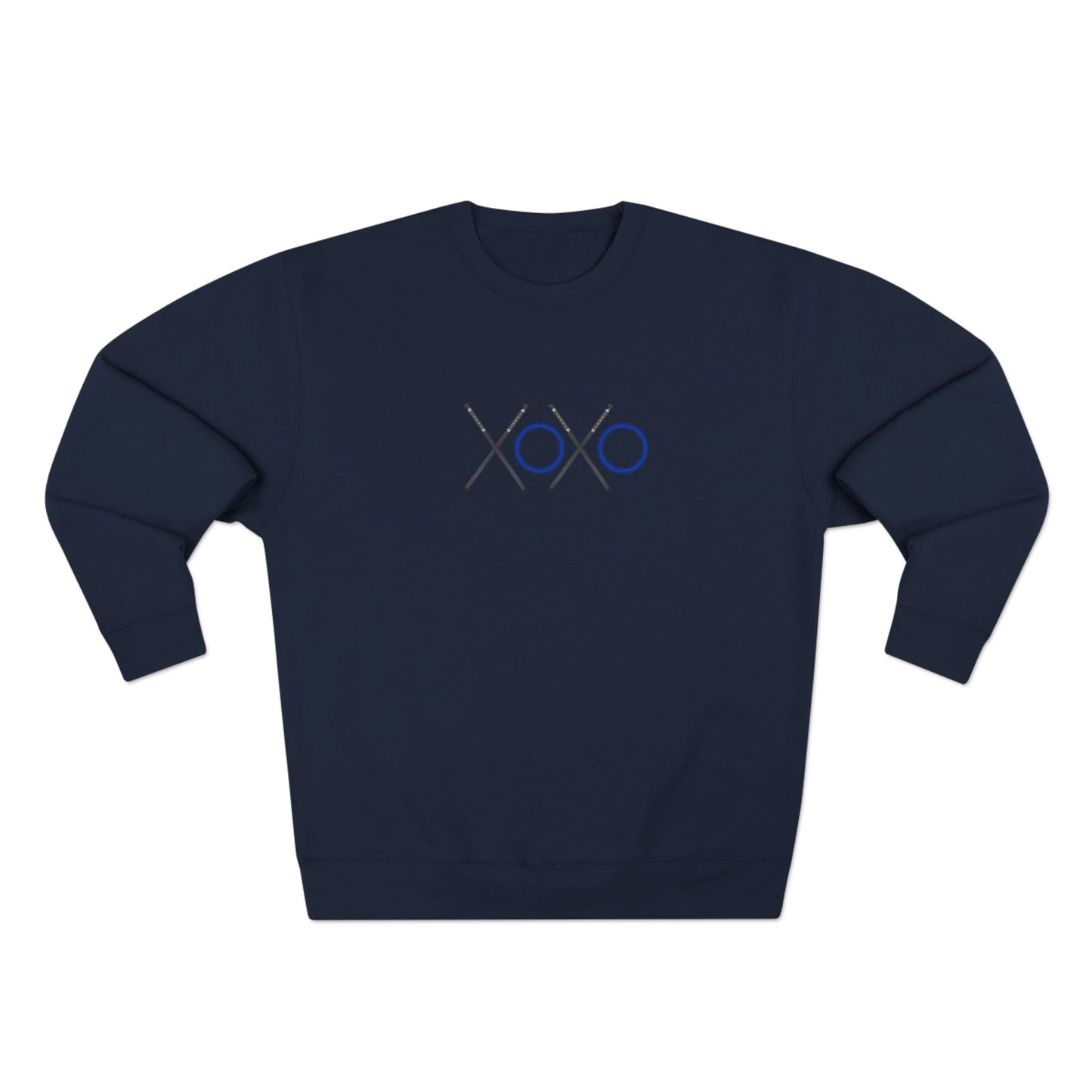 XOXO Ringette Crewneck Sweatshirt | Ringette Sticks and Rings XOXO