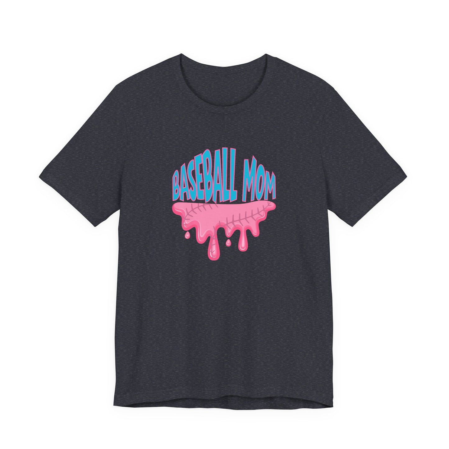 Baseball Mom Bubblegum Drip T-Shirt — Unisex fit
