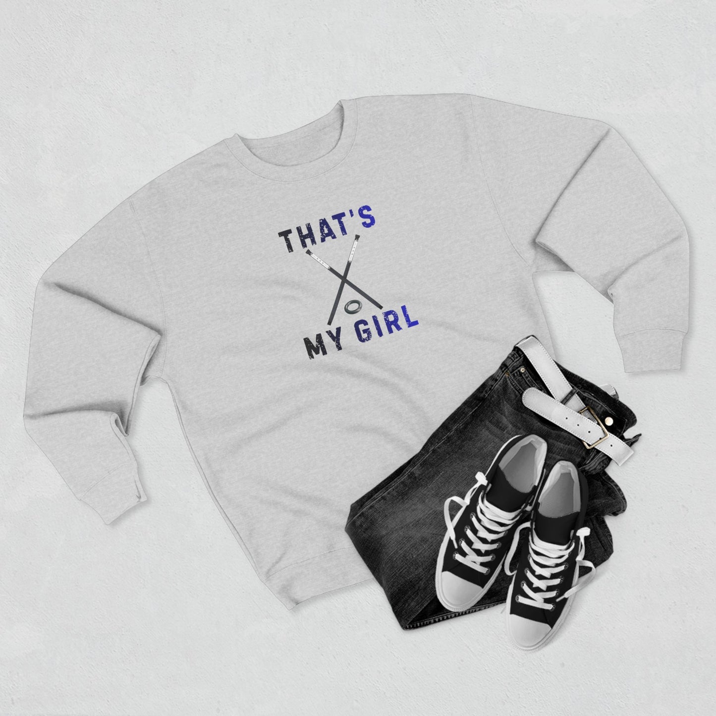 That's My Girl Crewneck Sweatshirt | Ringette Sweatshirt