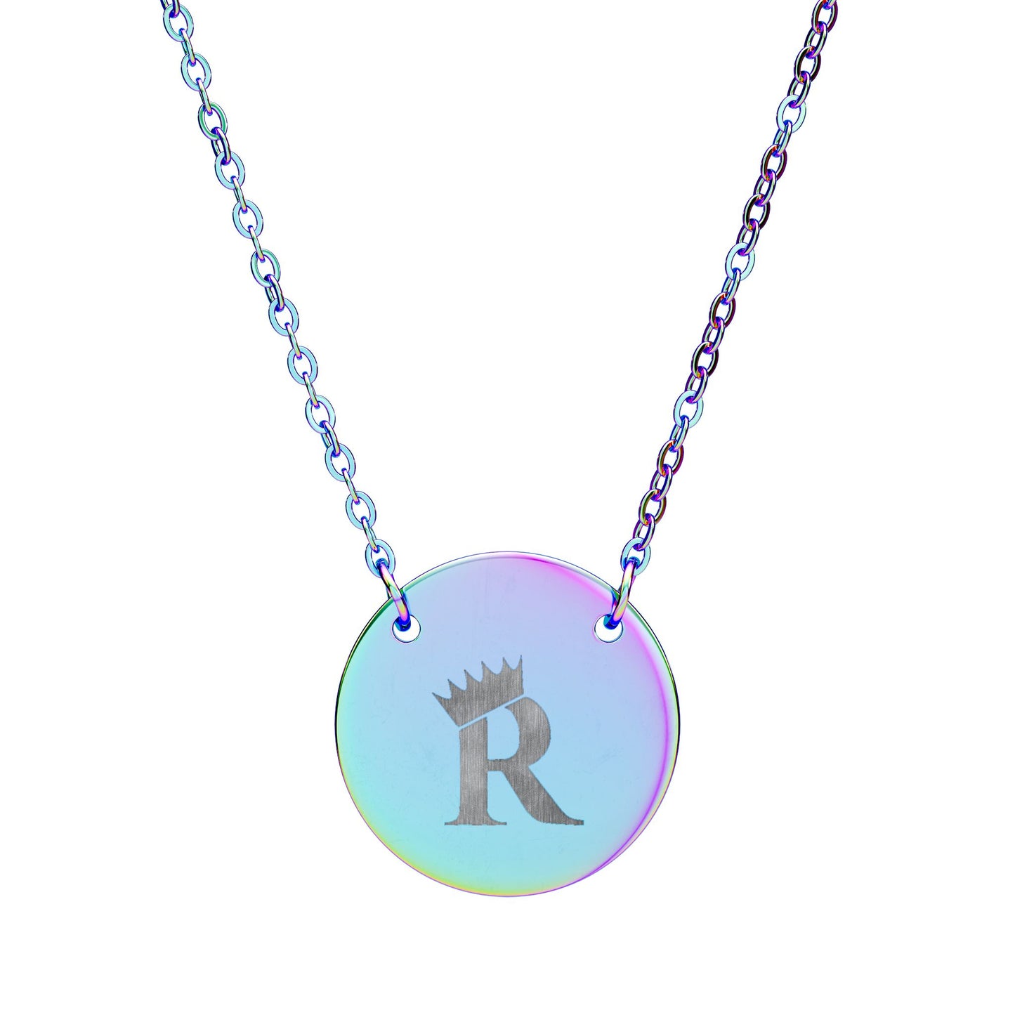 Limited Edition: Calgary Royals Engraved Circle Necklace