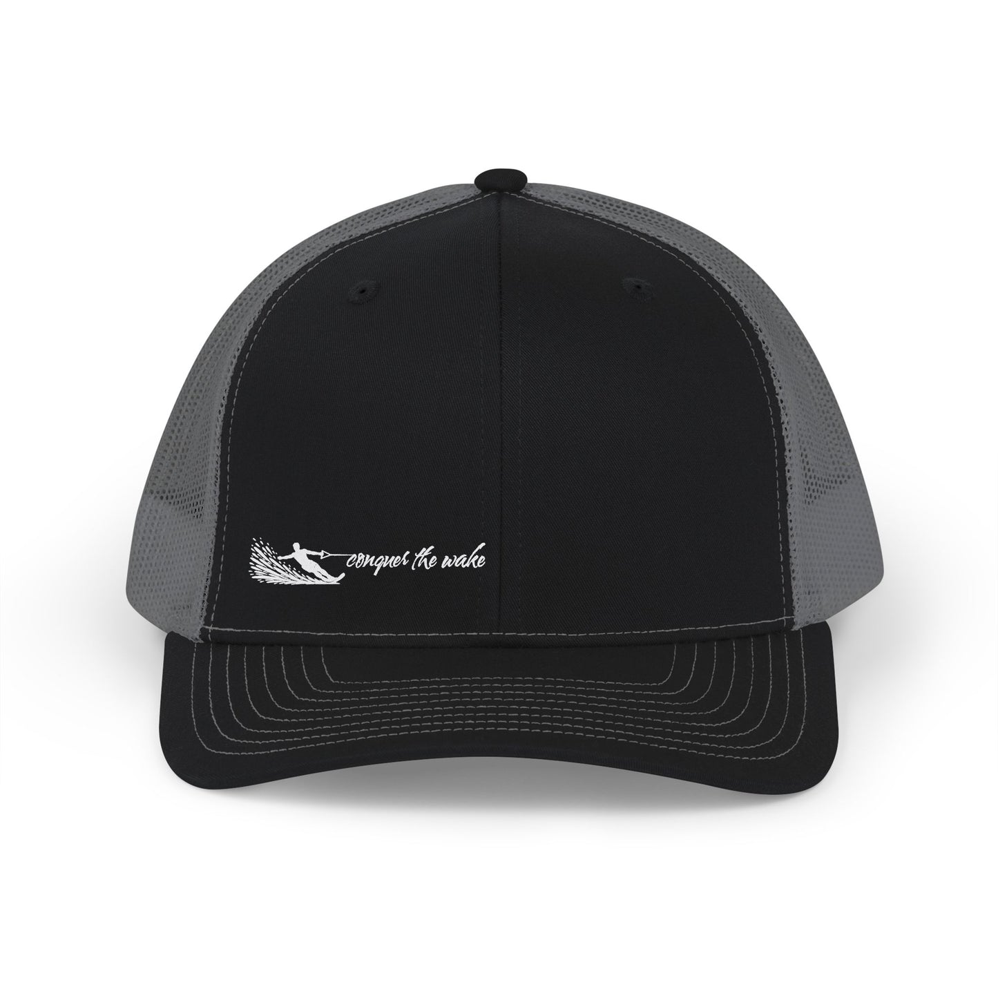 Conquer the Wake - Male Waterskier Trucker Cap