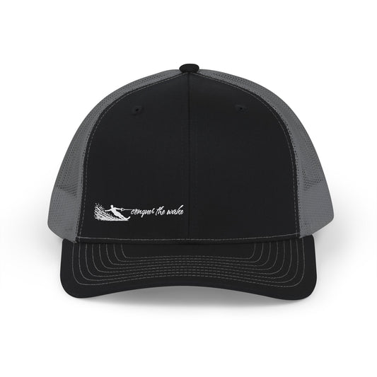 Conquer the Wake - Male Waterskier Trucker Cap