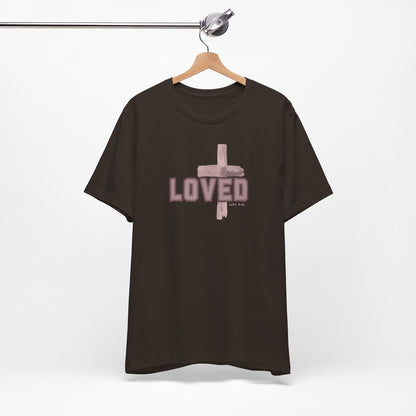 Loved John 3:16 Cross Unisex Tee