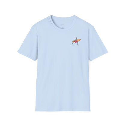 Skeleton Surfer, "Life's a Wave Catch It" Unisex T-Shirt