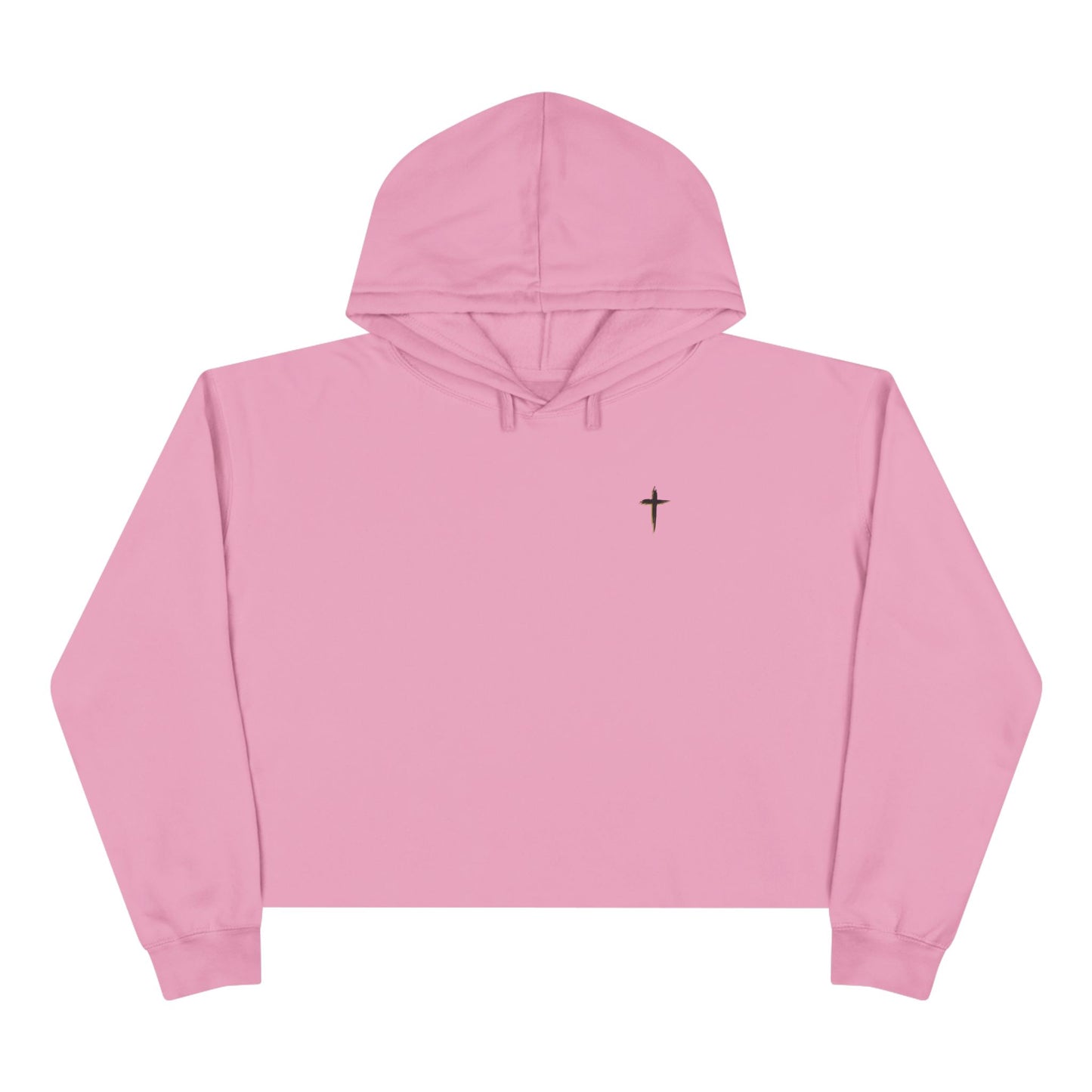 Crop Hoodie — 'Pray on it, Pray over it, Pray through it'