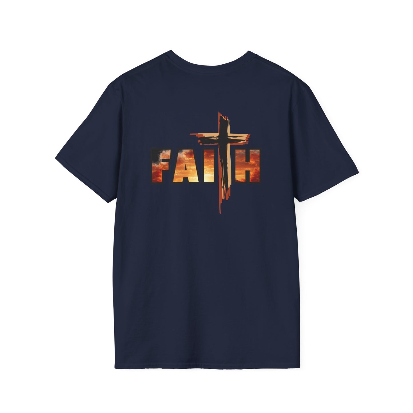 FAITH Sunrise Printed Cross T‑Shirt - Unisex