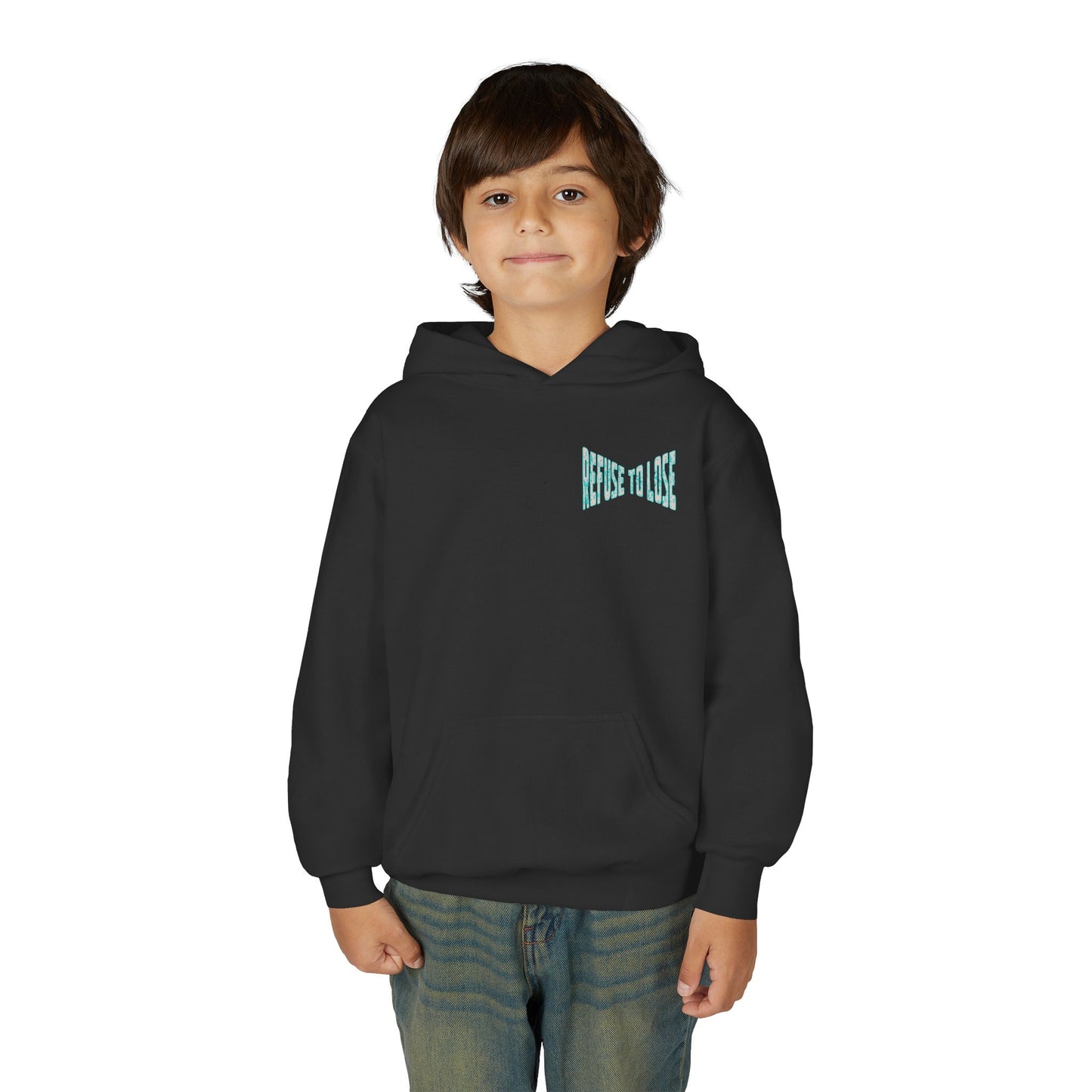Youth Hoodie – “Refuse to Lose” Melting Baseball Graphic Hoodie