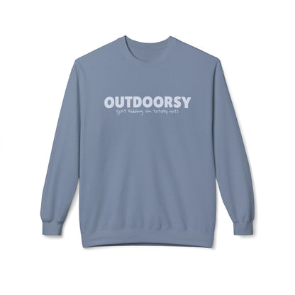Outdoorsy (just kidding. i'm not) - Crewneck Sweatshirt