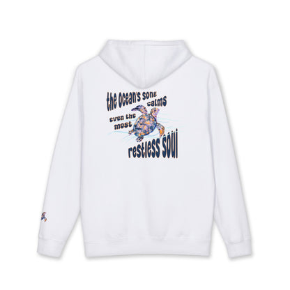'The Ocean's Song Calms Even The Most Restless Soul' - Sea Turtle Graphic Hoodie