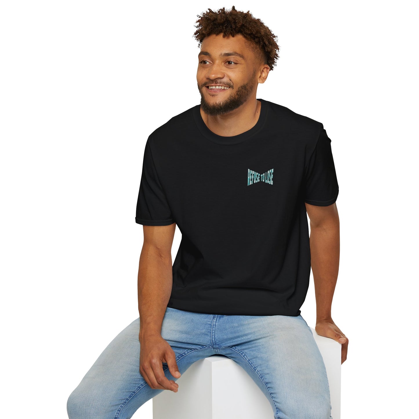 Refuse to Lose Baseball Graphic T-Shirt — Retro Melting Ball Design
