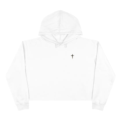Crop Hoodie — 'Pray on it, Pray over it, Pray through it'
