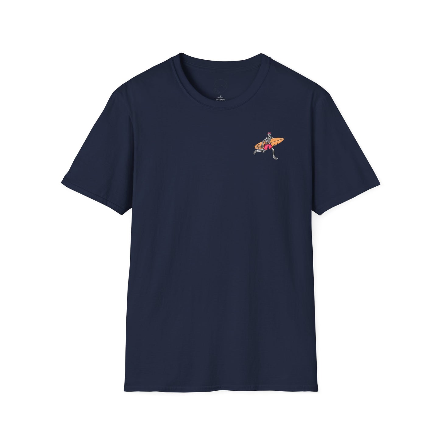 Skeleton Surfer, "Life's a Wave Catch It" Unisex T-Shirt