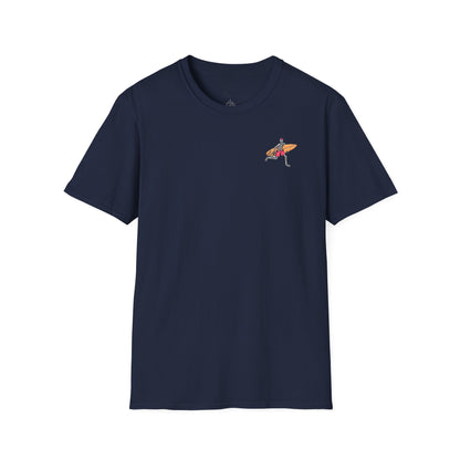 Skeleton Surfer, "Life's a Wave Catch It" Unisex T-Shirt