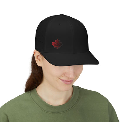 Female Waterskier Maple Leaf Snapback Trucker Cap