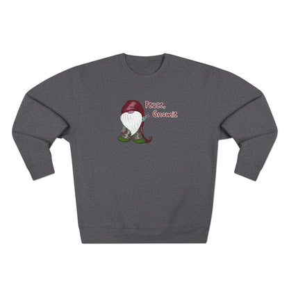 Peace Gnomie Christmas Gnome Sweatshirt | Funny Holiday Sweatshirt
