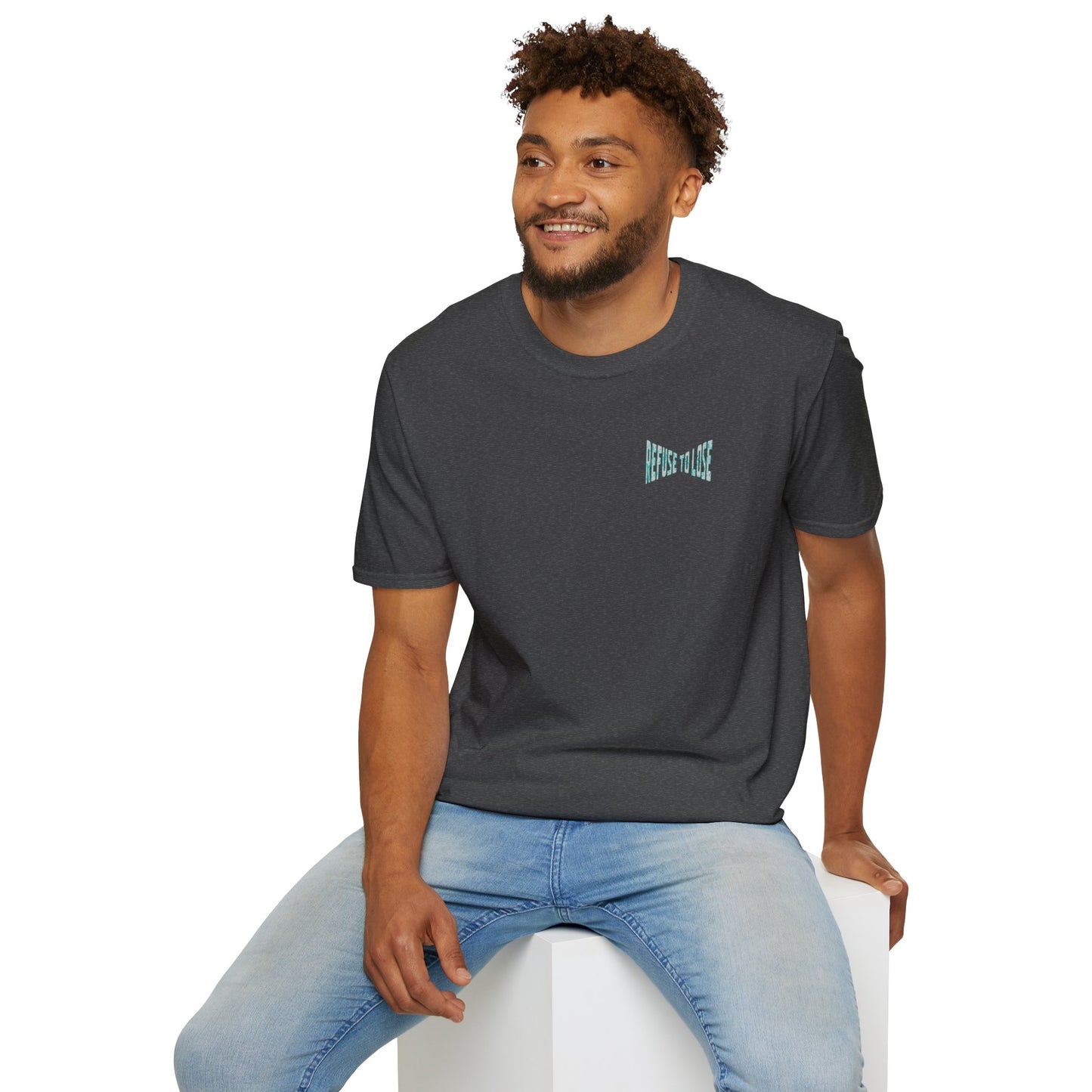 Refuse to Lose Baseball Graphic T-Shirt — Retro Melting Ball Design