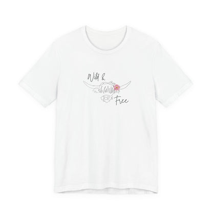 Wild & Free - Unisex Style Jersey Short Sleeve Tee