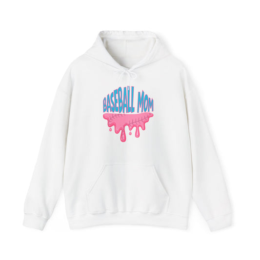 Baseball Mom Bubblegum Drip Hoodie