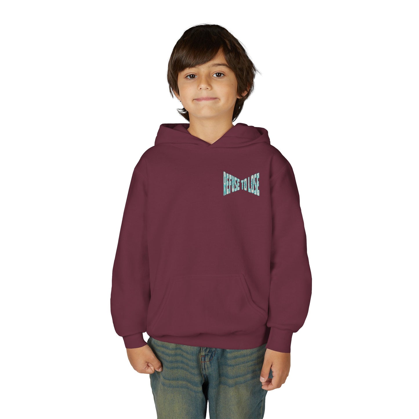 Youth Hoodie – “Refuse to Lose” Melting Baseball Graphic Hoodie