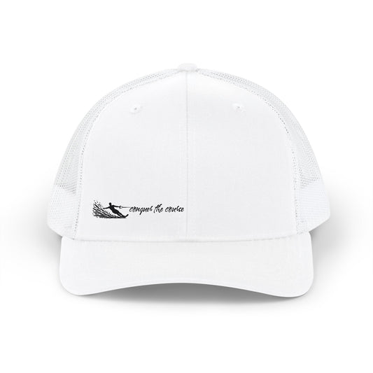 Conquer the Course - Male Waterskier Trucker Cap