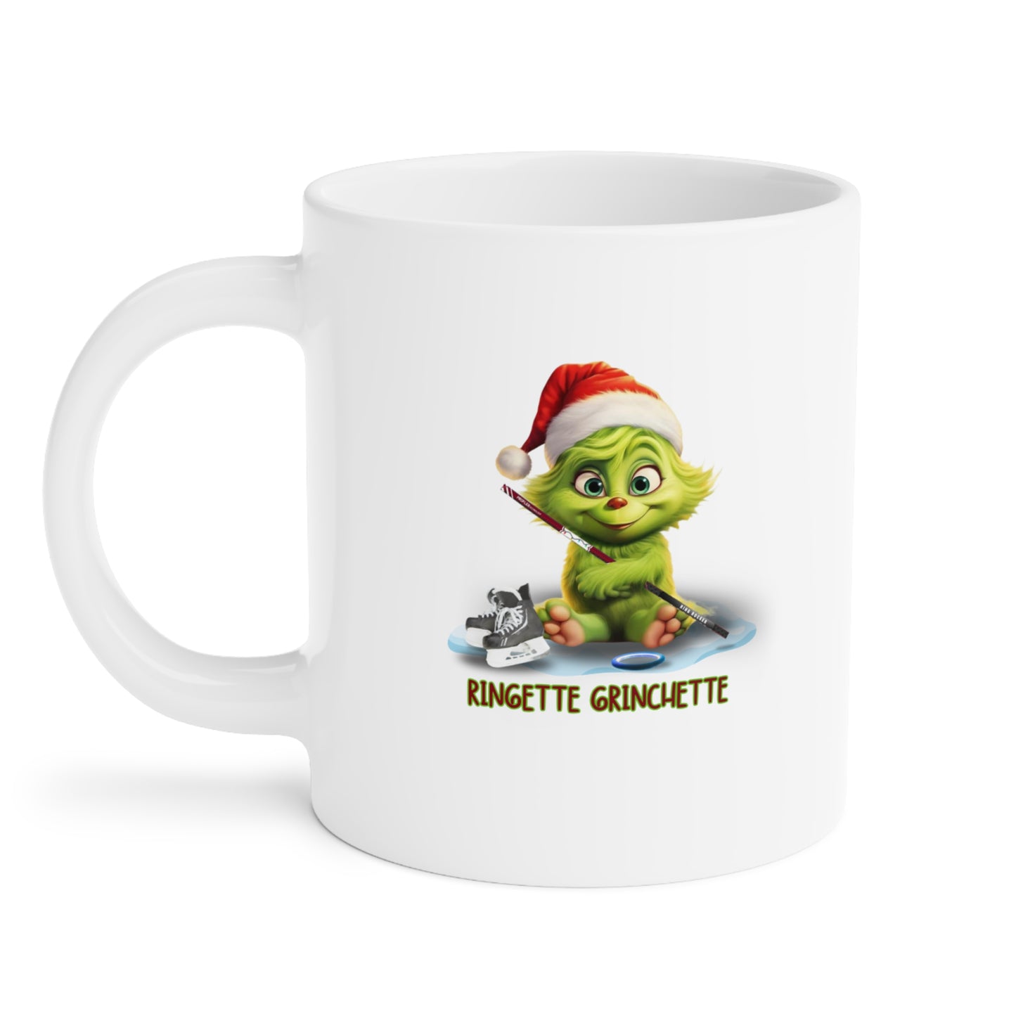 Ringette Grinchette Mug | Cute Grinchy Ringette Girl Coffee Cup