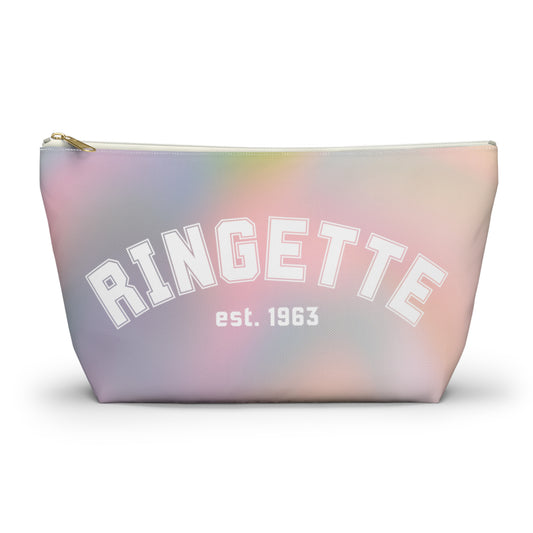 Ringette Accessory  and Cosmetic Bag — Pastel T-Bottom Toiletry and Accessory Bag