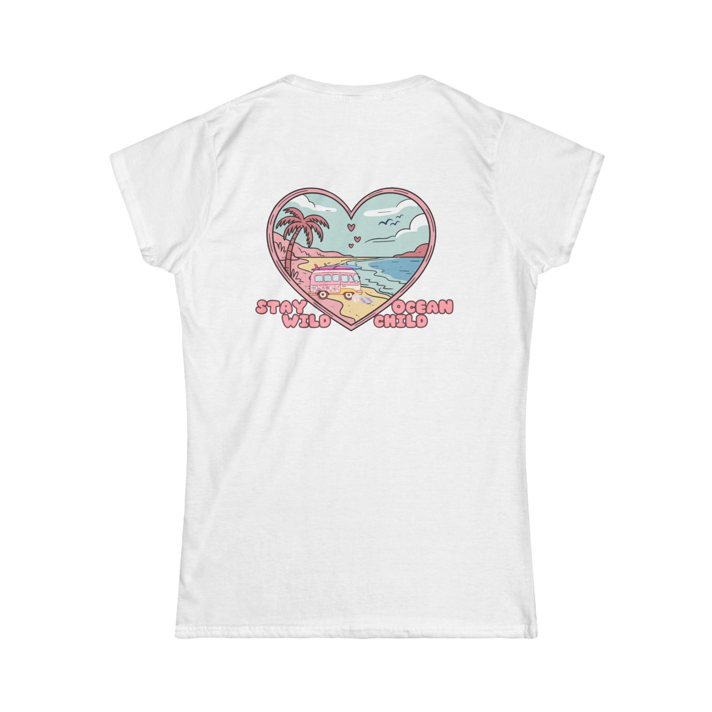 'Stay Wild, Ocean Child' Heart Women's Tee