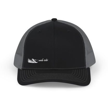 Wake Rider - Female Waterskier Trucker Cap — Minimal Surf Logo 'make this'