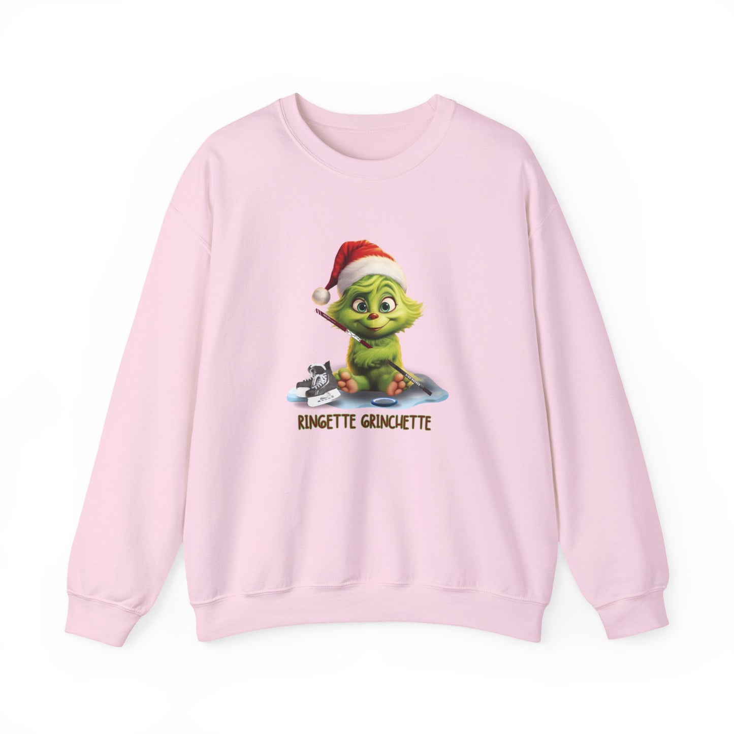 Ringette Grinchette Crewneck Christmas Sweatshirt | Cute Christmas Sweatershirt