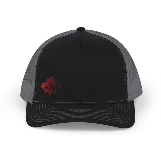 Female Waterskier Maple Leaf Snapback Trucker Cap