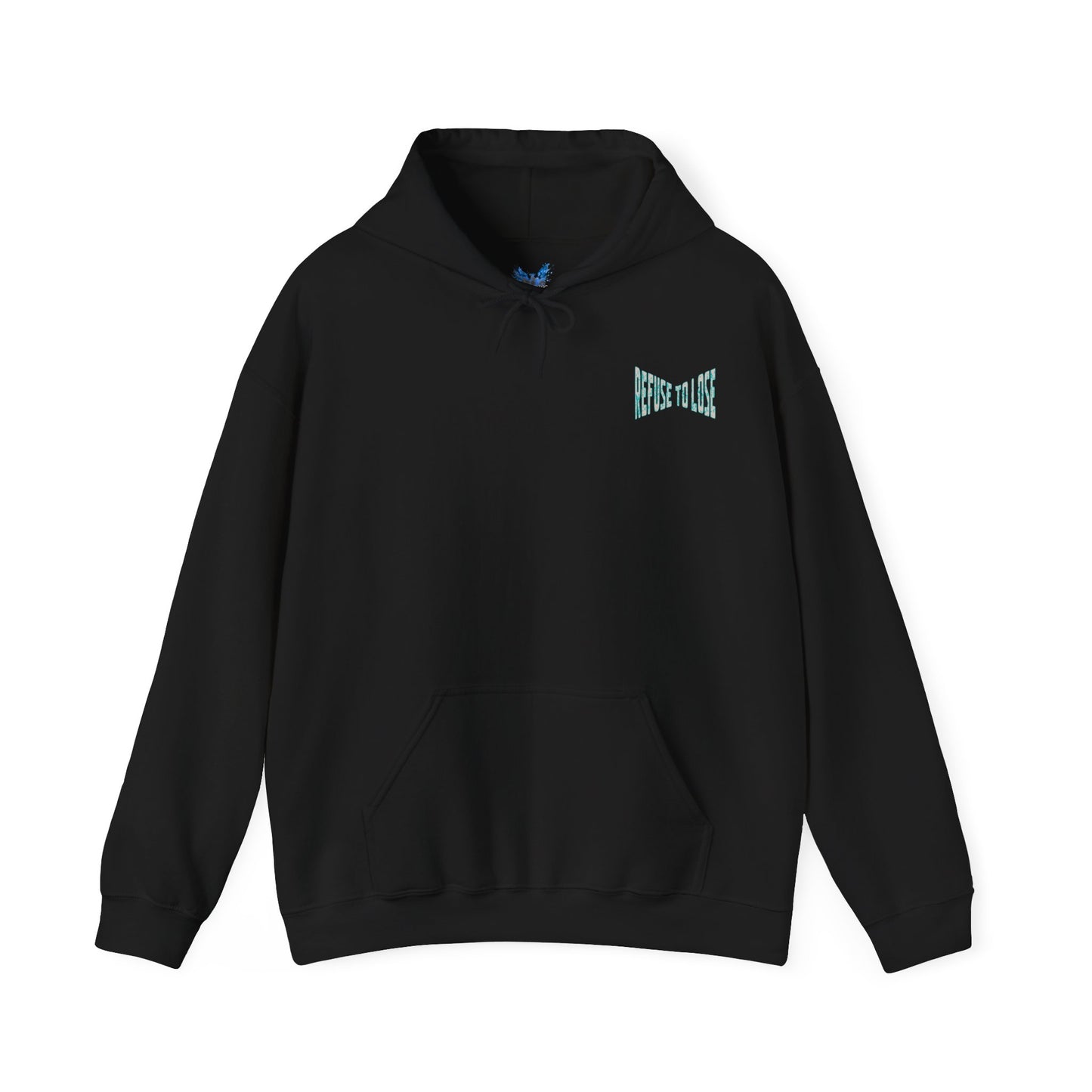 Adult Hoodie — “Refuse to Lose” Melting Baseball Graphic Hoodie