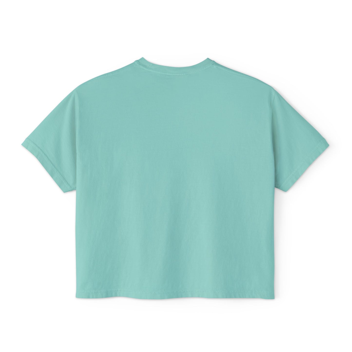 Women's Cropped Boxy Tee - Pray On It, Pray Over It, Pray Through It