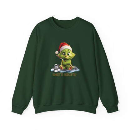 Ringette Grinchette Crewneck Christmas Sweatshirt | Cute Christmas Sweatershirt