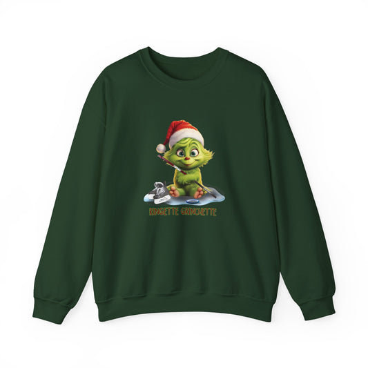 Ringette Grinchette Crewneck Christmas Sweatshirt | Cute Christmas Sweatershirt